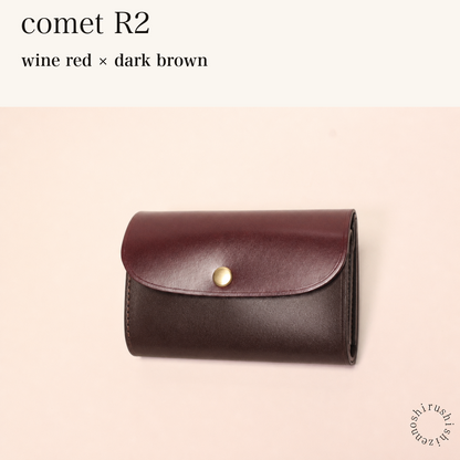 BICOLOR-MINCHO-EN-2026-07-30|7220004880539|48834466775195|comet R2|wine red|dark brown 本革財布・革小物 しぜんのしるし