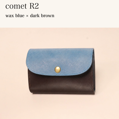 BICOLOR-MINCHO-EN-2026-07-30|7220004880539|48834466873499|comet R2|wax blue|dark brown 本革財布・革小物 しぜんのしるし