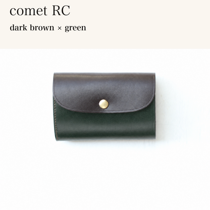 BICOLOR-MINCHO-EN-2026-08-02|7214802993307|48834467528859|comet RC|dark brown|green 本革財布・革小物 しぜんのしるし