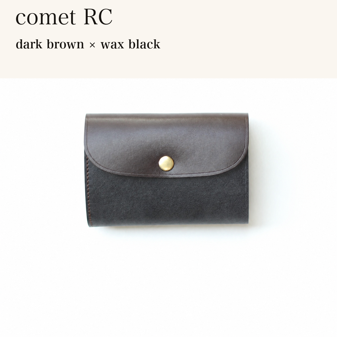 BICOLOR-MINCHO-EN-2026-08-02|7214802993307|48834467561627|comet RC|dark brown|wax black 本革財布・革小物 しぜんのしるし