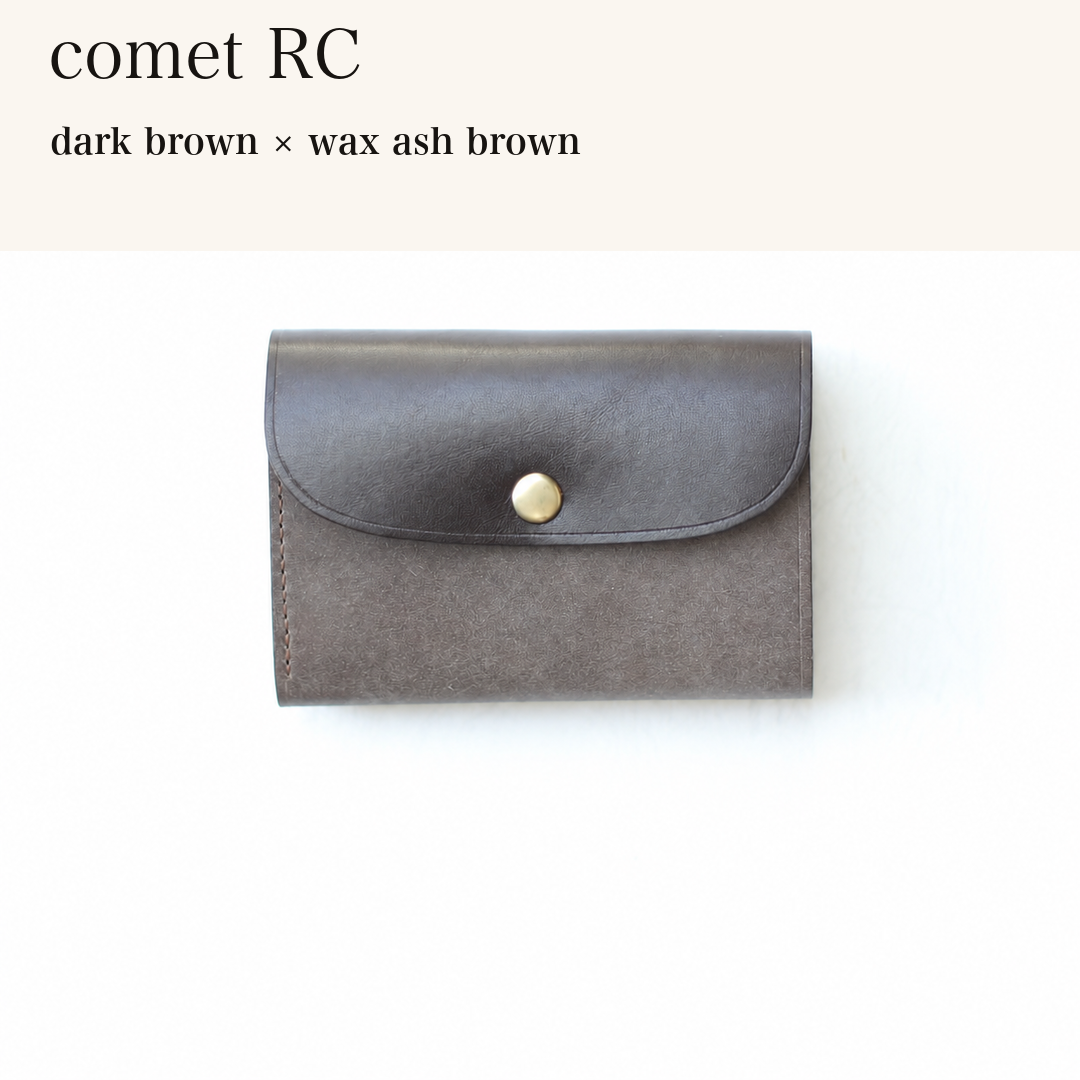 BICOLOR-MINCHO-EN-2026-08-02|7214802993307|48834467627163|comet RC|dark brown|wax ash brown 本革財布・革小物 しぜんのしるし