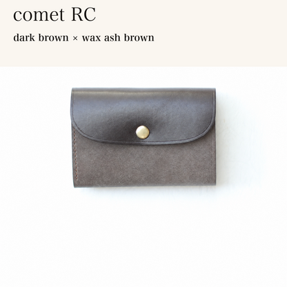 BICOLOR-MINCHO-EN-2026-08-02|7214802993307|48834467627163|comet RC|dark brown|wax ash brown 本革財布・革小物 しぜんのしるし