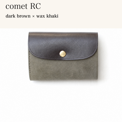 BICOLOR-MINCHO-EN-2026-08-02|7214802993307|48834467659931|comet RC|dark brown|wax khaki 本革財布・革小物 しぜんのしるし