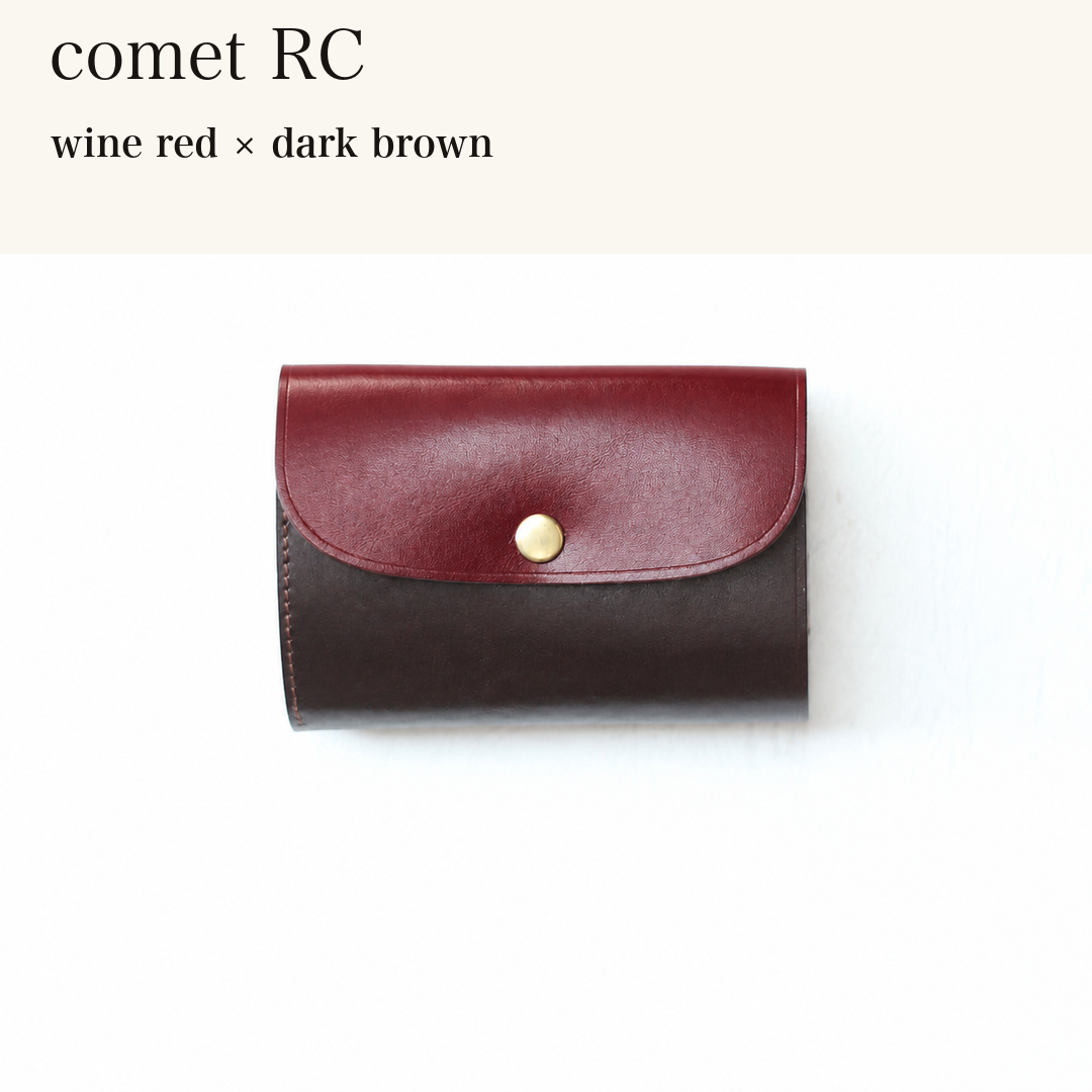 BICOLOR-MINCHO-EN-2026-08-02|7214802993307|48834467725467|comet RC|wine red|dark brown 本革財布・革小物 しぜんのしるし