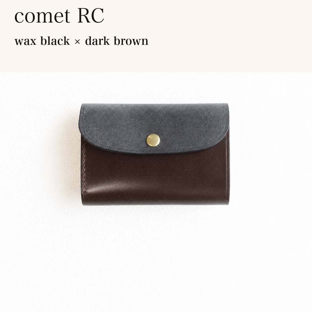BICOLOR-MINCHO-EN-2026-08-02|7214802993307|48834467791003|comet RC|wax black|dark brown 本革財布・革小物 しぜんのしるし