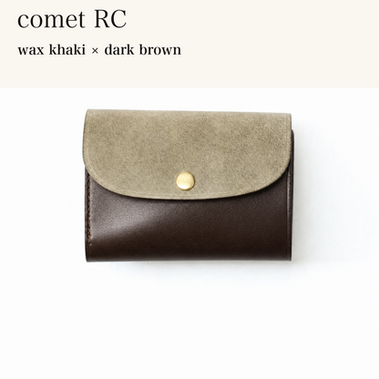 BICOLOR-MINCHO-EN-2026-08-02|7214802993307|48834467889307|comet RC|wax khaki|dark brown 本革財布・革小物 しぜんのしるし