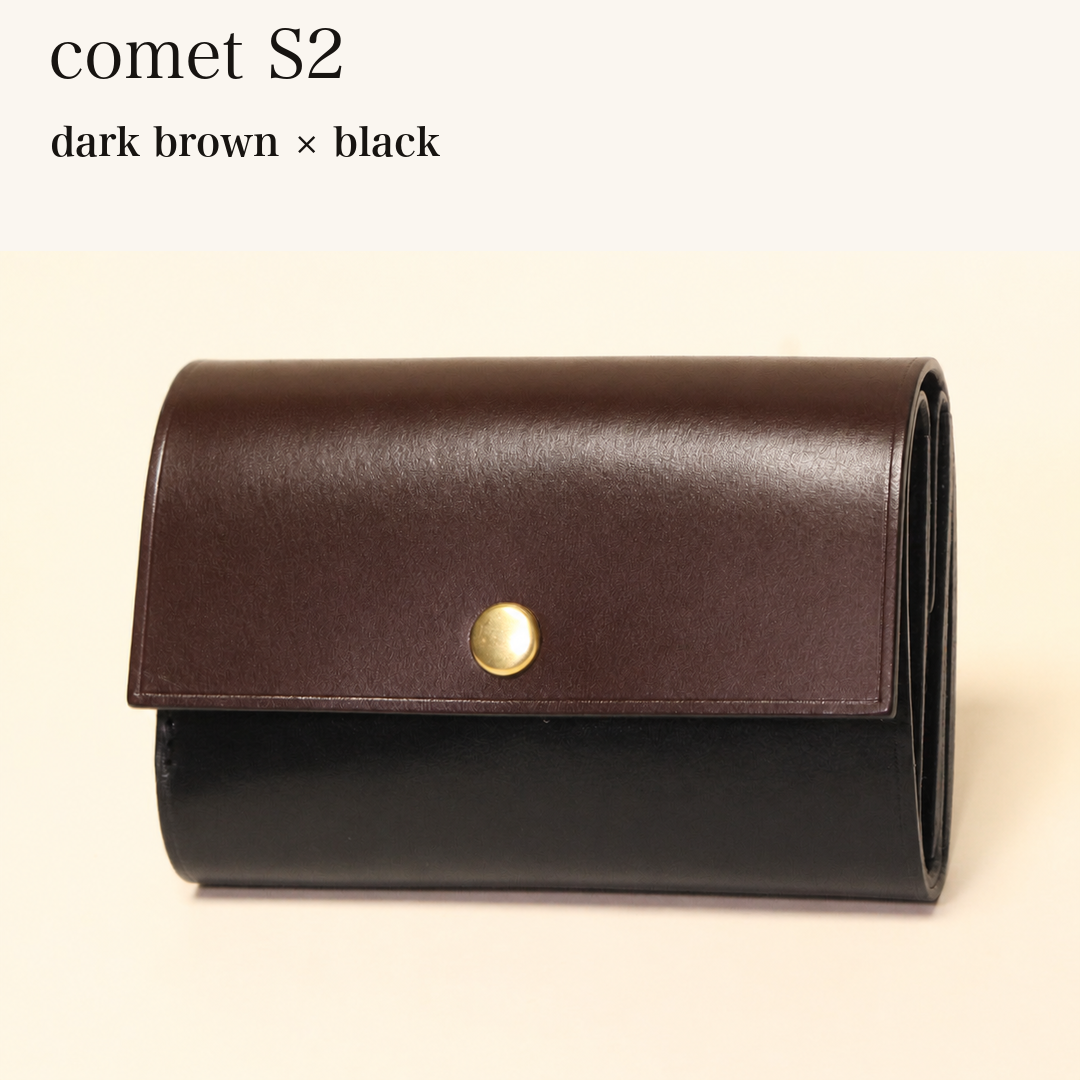 MINCHO-EN-2026-07-30|7828211073179|48834468118683|comet S2|dark brown|black 本革財布・革小物 しぜんのしるし