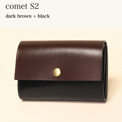 MINCHO-EN-2026-07-30|7828211073179|48834468118683|comet S2|dark brown|black 本革財布・革小物 しぜんのしるし