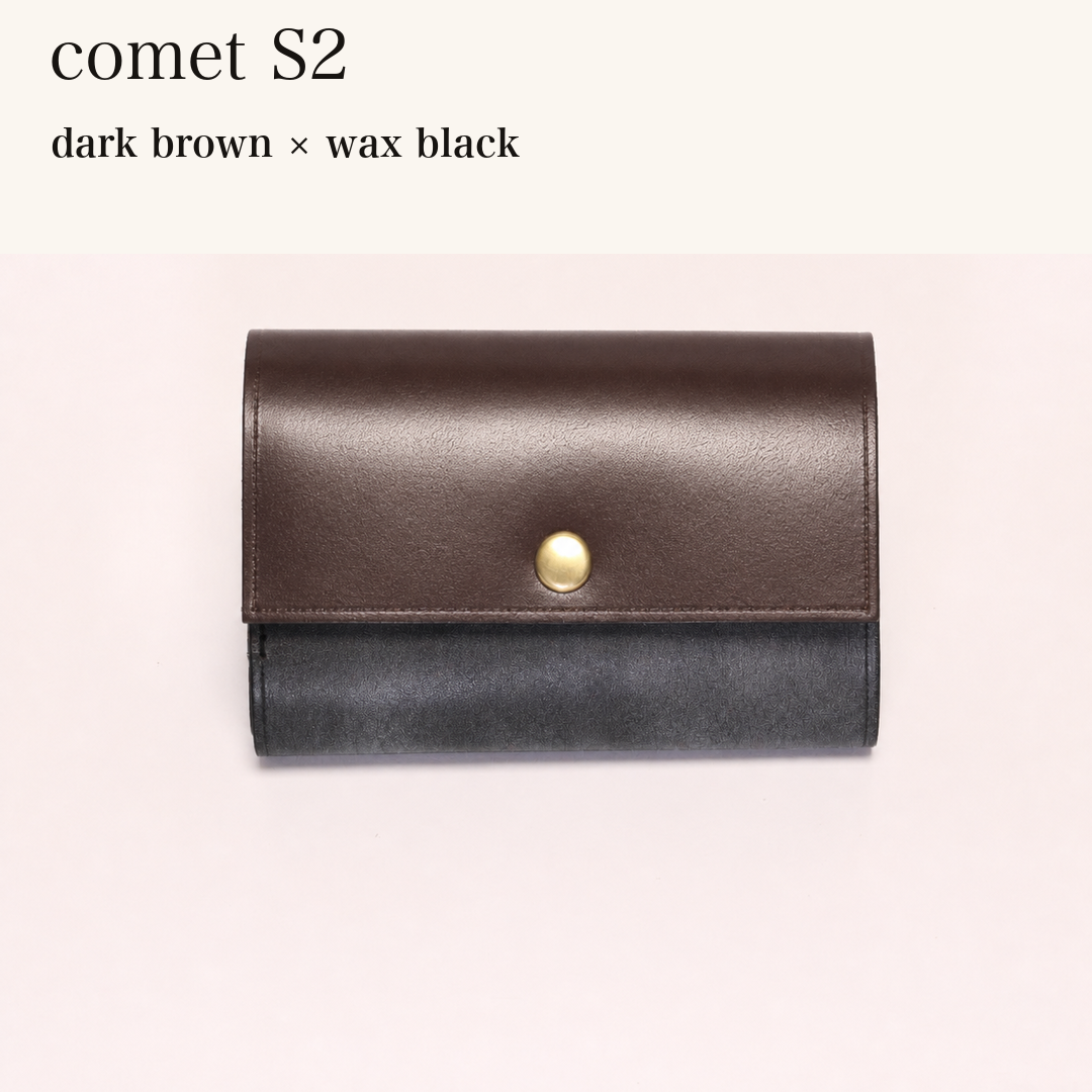 MINCHO-EN-2026-07-30|7828211073179|48834468216987|comet S2|dark brown|wax black 本革財布・革小物 しぜんのしるし