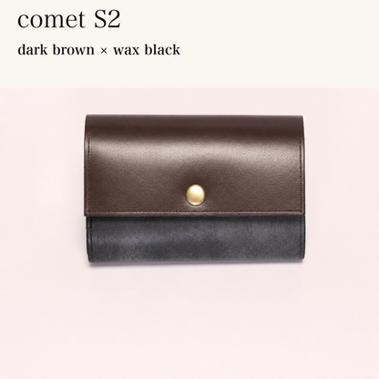 MINCHO-EN-2026-07-30|7828211073179|48834468216987|comet S2|dark brown|wax black 本革財布・革小物 しぜんのしるし