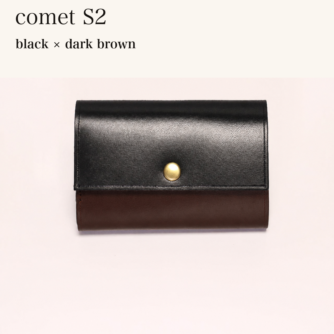 MINCHO-EN-2026-07-30|7828211073179|48834468348059|comet S2|black|dark brown 本革財布・革小物 しぜんのしるし