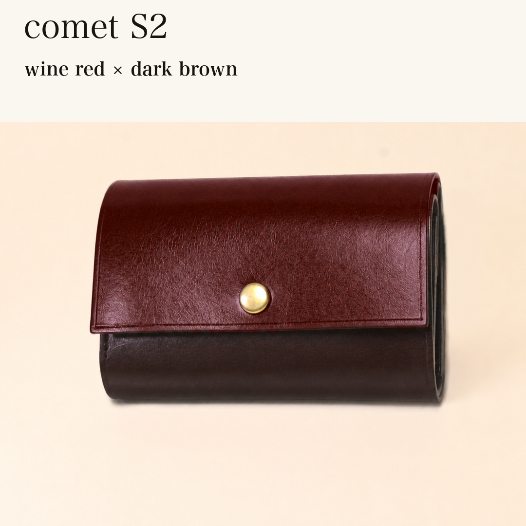 MINCHO-EN-2026-07-30|7828211073179|48834468380827|comet S2|wine red|dark brown 本革財布・革小物 しぜんのしるし