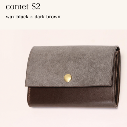 MINCHO-EN-2026-07-30|7828211073179|48834468446363|comet S2|wax black|dark brown 本革財布・革小物 しぜんのしるし