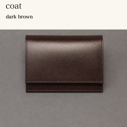 MINCHO-EN-2026-07-30|7778814427291|48872280391835|coat|dark brown| 本革財布・革小物 しぜんのしるし