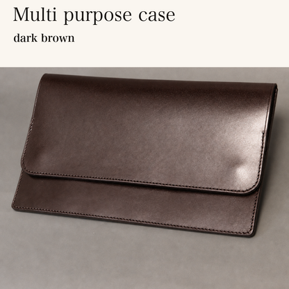 MINCHO-EN-2026-07-30|7774480367771|48872280916123|Multi purpose case|dark brown| 本革財布・革小物 しぜんのしるし