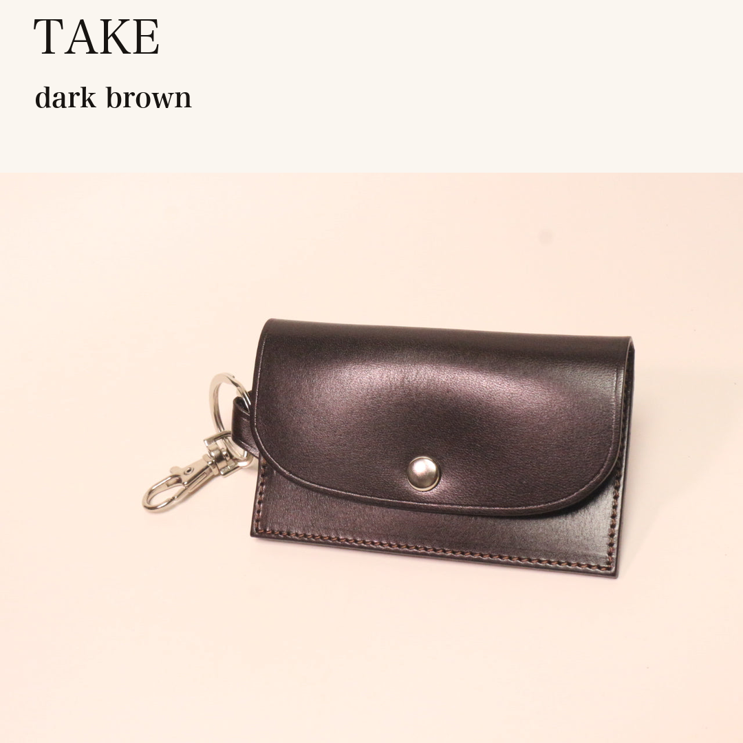 MINCHO-EN-2026-07-30|7194790101147|48872280981659|TAKE|dark brown| 本革財布・革小物 しぜんのしるし