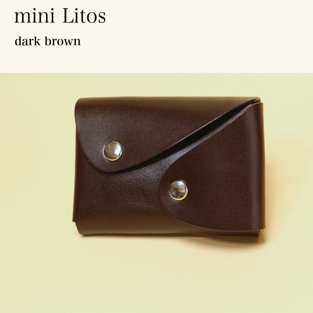 MINCHO-EN-2026-07-30|7725416349851|48872281899163|mini Litos|dark brown| 本革財布・革小物 しぜんのしるし