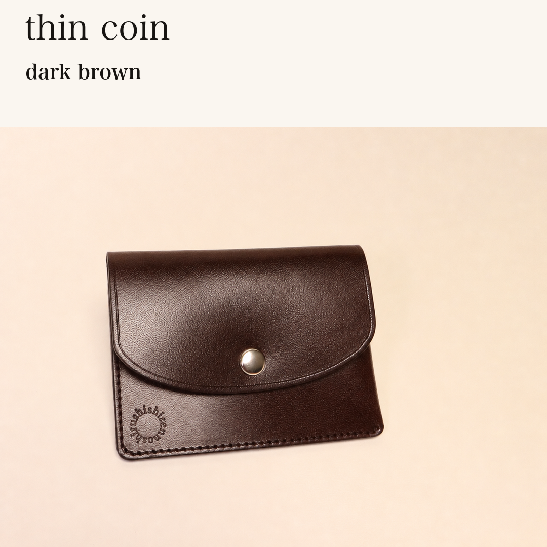 MINCHO-EN-2026-07-30|6102406234267|48872282161307|thin coin|dark brown| 本革財布・革小物 しぜんのしるし