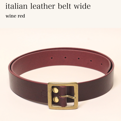 MINCHO-EN-2026-07-30|8304905420955|49102146502811|italian leather belt wide|wine red| 本革財布・革小物 しぜんのしるし