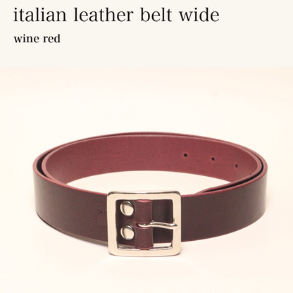 MINCHO-EN-2026-07-30|8304905420955|49102146601115|italian leather belt wide|wine red| 本革財布・革小物 しぜんのしるし