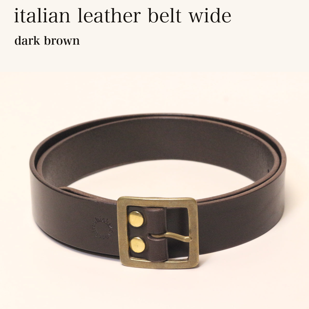 MINCHO-EN-2026-07-30|8304905420955|49102146830491|italian leather belt wide|dark brown| 本革財布・革小物 しぜんのしるし
