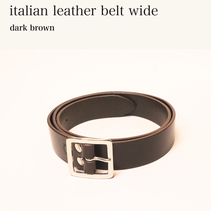 MINCHO-EN-2026-07-30|8304905420955|49102146994331|italian leather belt wide|dark brown| 本革財布・革小物 しぜんのしるし