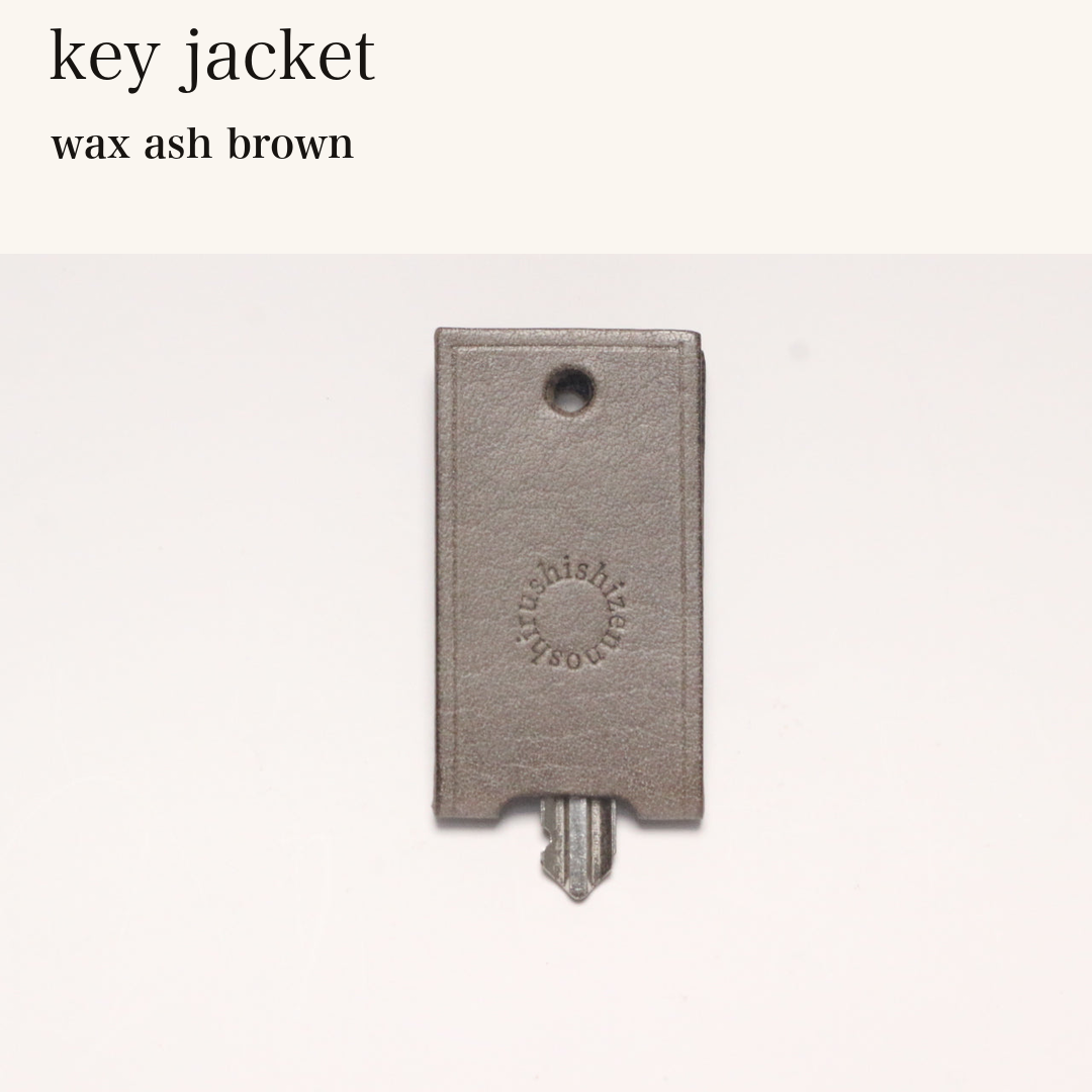 MINCHO-EN-2026-07-30|8488208859291|49102148534427|key jacket|wax ash brown| 本革財布・革小物 しぜんのしるし