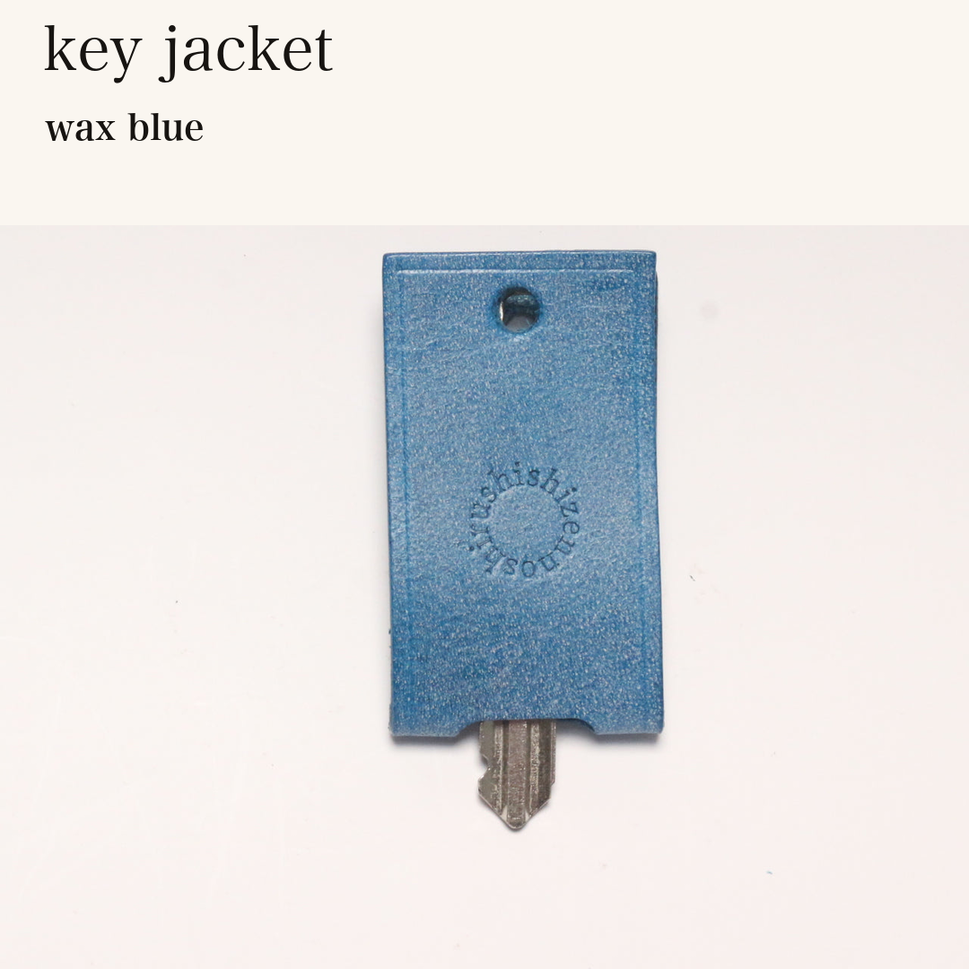 MINCHO-EN-2026-07-30|8488208859291|49102148567195|key jacket|wax blue| 本革財布・革小物 しぜんのしるし