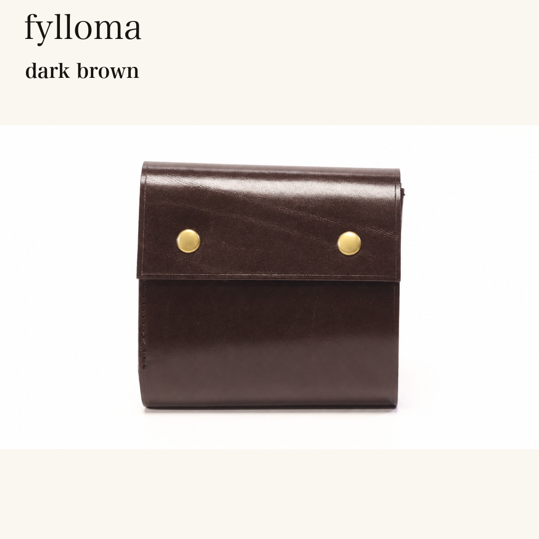 MINCHO-EN-2026-07-30|8425627517083|49133698515099|fylloma|dark brown| 本革財布・革小物 しぜんのしるし