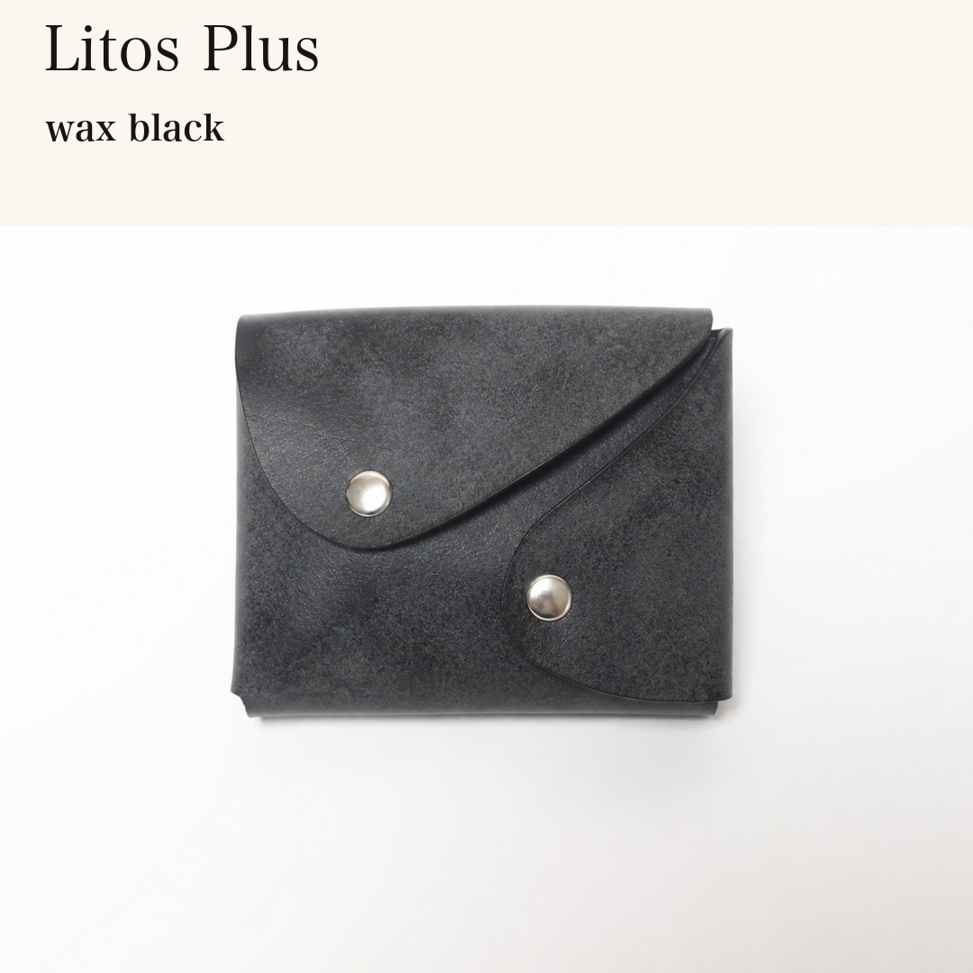 LITOS-PLUS-MINCHO-EN-2026-08-12|9240813797531|49197512753307|Litos Plus|wax black| 本革財布・革小物 しぜんのしるし