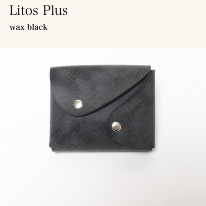 LITOS-PLUS-MINCHO-EN-2026-08-12|9240813797531|49197512753307|Litos Plus|wax black| 本革財布・革小物 しぜんのしるし