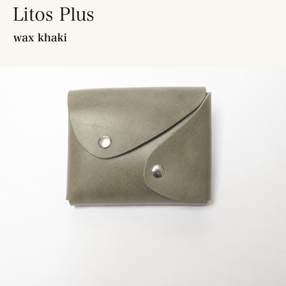 LITOS-PLUS-MINCHO-EN-2026-08-12|9240813797531|49197512818843|Litos Plus|wax khaki| 本革財布・革小物 しぜんのしるし