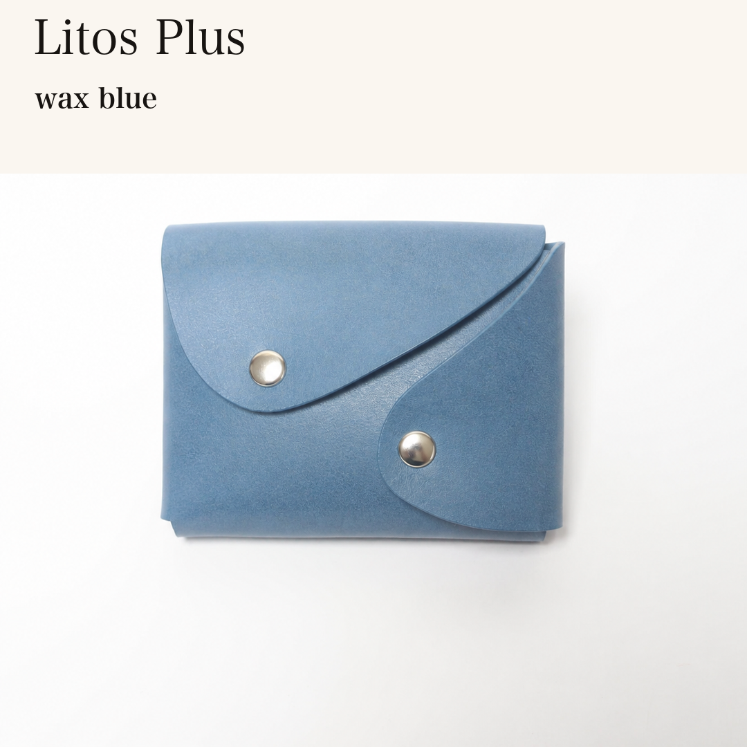 LITOS-PLUS-MINCHO-EN-2026-08-12|9240813797531|49197512851611|Litos Plus|wax blue| 本革財布・革小物 しぜんのしるし