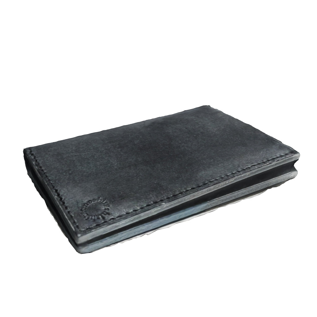 本革ホック付き名刺入れ hook card case 名刺約40枚 | しぜんのしるし