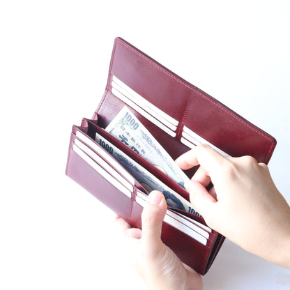 長財布 ≪ BC-1 ≫ long wallet【送料無料】上品な国産本牛革使用-しぜんのしるし