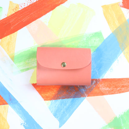 [Limited pastel leather] - comet R2 - Compact tri-fold wallet